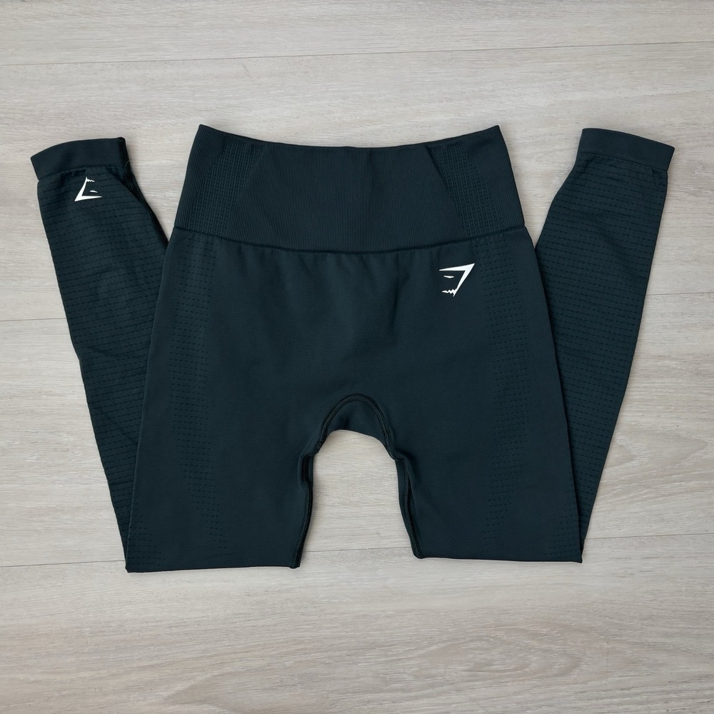 NEW Gymshark Vital Seamless 2.0 Leggings Women Small Green High Waist Workout